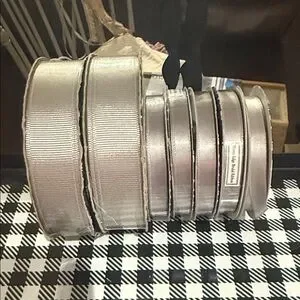 Other | Silver Ribbon Spools | Poshmark